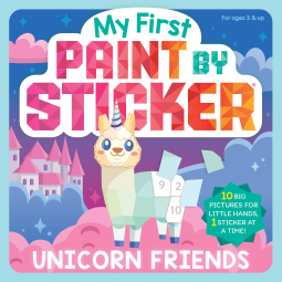 book cover for My First Paint by Sticker: Unicorn Friends