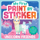 book cover for My First Paint by Sticker: Unicorn Friends