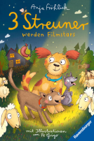 Buchcover für 3 Streuner werden Filmstars