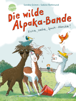 Buchcover für Die wilde Alpaka-Bande. Zicke, zacke, Spuck-Attacke