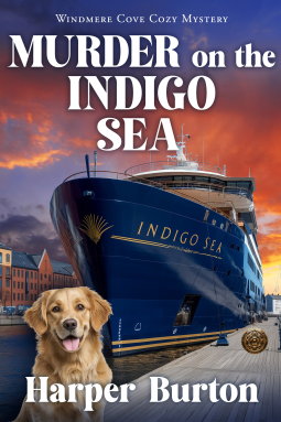 book cover for Murder on the Indigo Sea