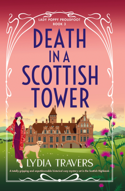 book cover for Death in a Scottish Tower (Lady Poppy Proudfoot Book 3)