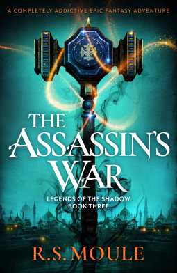 book cover for The Assassin's War (Legends of the Shadow Book 3)