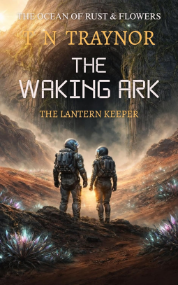 book cover for The Waking Ark: A Post-Apocalyptic AI Survival Thriller