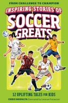 book cover for Inspiring Stories of Soccer Greats