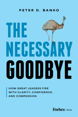 book cover for The Necessary Goodbye