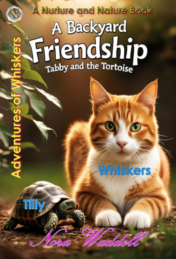 book cover for Tabby and the Tortoise: A Backyard Friendship