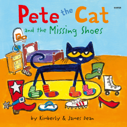 book cover for Pete the Cat and the Missing Shoes
