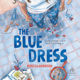 book cover for The Blue Dress