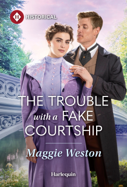 book cover for The Trouble with a Fake Courtship