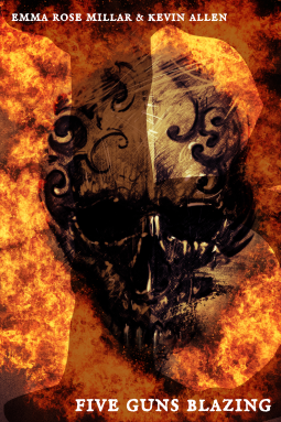 book cover for Five Guns Blazing