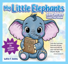 book cover for My Little Elephants Bible Verses Coloring Book