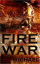 book cover for Fire War