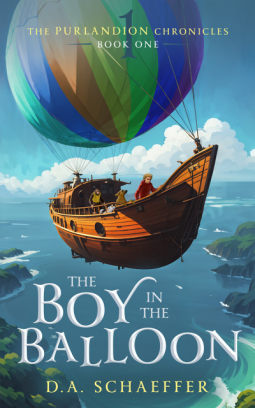 book cover for The Boy in the Balloon