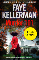 book cover for Peter Decker and Rina Lazarus Crime Thriller – Murder 101 Free Sampler
