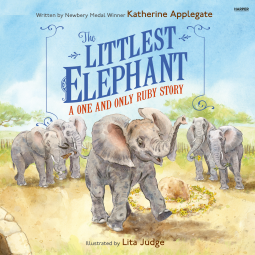 book cover for The Littlest Elephant