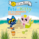book cover for Pete the Kitty and the Mermaid's Sandcastle