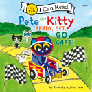 book cover for Pete the Kitty: Ready, Set, Go-Cart!