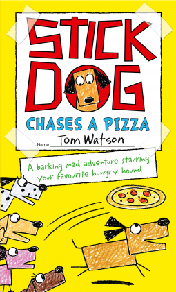 book cover for Stick Dog Chases a Pizza