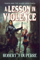 book cover for A Lesson in Violence