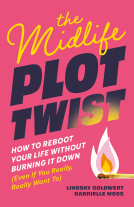 book cover for The Midlife Plot Twist