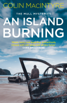 book cover for An Island Burning