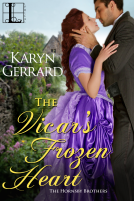 book cover for The Vicar's Frozen Heart