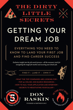 book cover for The Dirty Little Secrets of Getting Your Dream Job