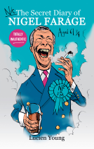 book cover for Not the Secret Diary of Nigel Farage Aged 61¾