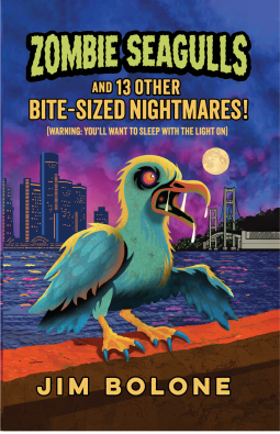 book cover for Zombie Seagulls and 13 Other Bite-Sized Nightmares