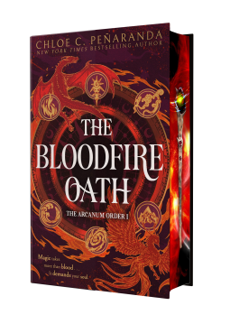 book cover for The Bloodfire Oath
