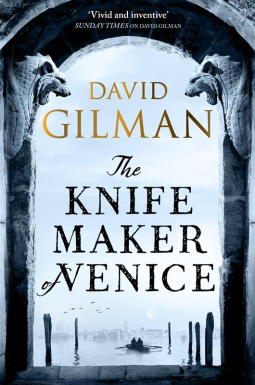 book cover for The Knife Maker of Venice