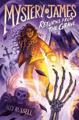 book cover for Mystery James Returns from the Grave