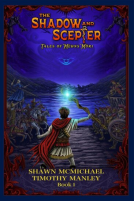 book cover for The Shadow and the Scepter: Tales of Méhns Móri, Book One