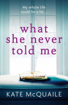 book cover for What She Never Told Me