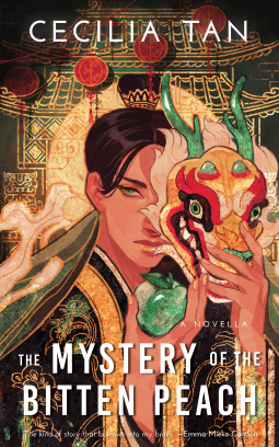 book cover for The Mystery of the Bitten Peach