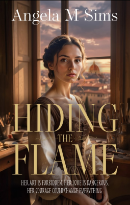 book cover for Hiding the Flame