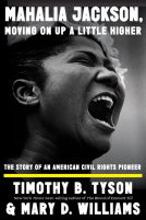 book cover for Mahalia Jackson, Moving On Up a Little Higher