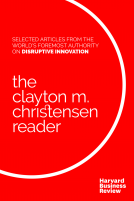 book cover for The Clayton M. Christensen Reader