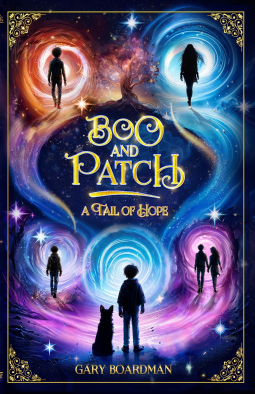 book cover for Boo & Patch: A Tail of Hope