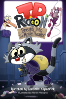 book cover for T.P. Raccoon: Sneaks Into The Movie Theater
