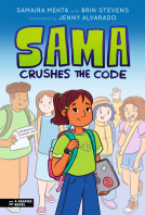 book cover for Sama Crushes the Code
