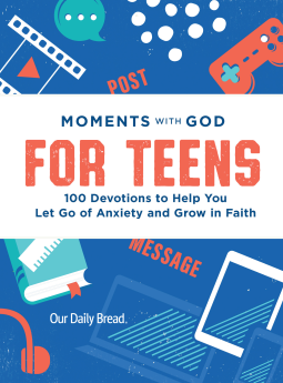 book cover for Moments with God for Teens