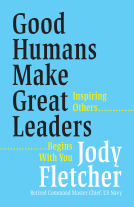 book cover for Good Humans Make Great Leaders