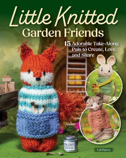 book cover for Little Knitted Garden Friends