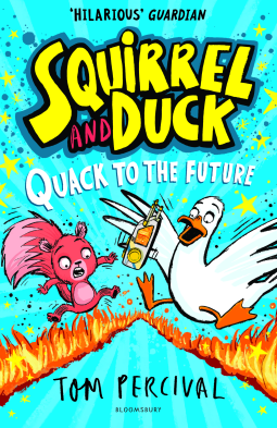 book cover for Squirrel and Duck: Quack to the Future