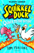 book cover for Squirrel and Duck: Quack to the Future