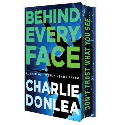book cover for Behind Every Face: Deluxe Stenciled Edges