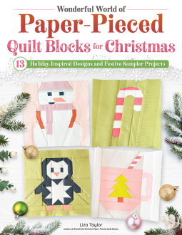 book cover for Wonderful World of Paper-Pieced Quilt Blocks for Christmas