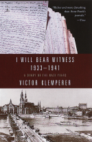 book cover for I Will Bear Witness, Volume 1
